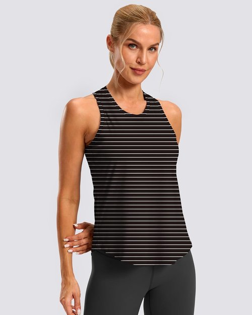 G Gradual Women's Racerback Workout Tank Tops - Loose Fit Athletic Yoga Shirts for Running & Gym