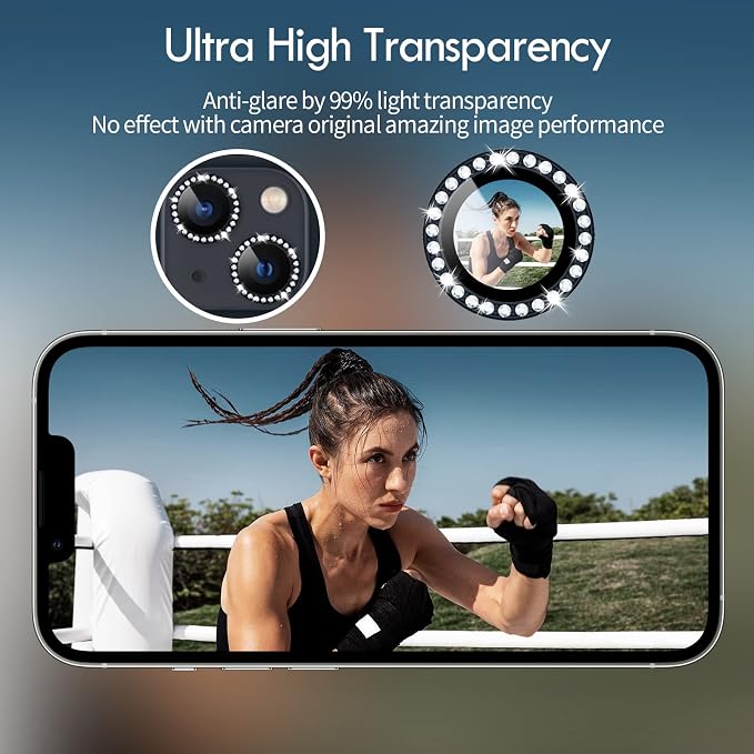 Bling Diamond Individual Camera Lens Protector