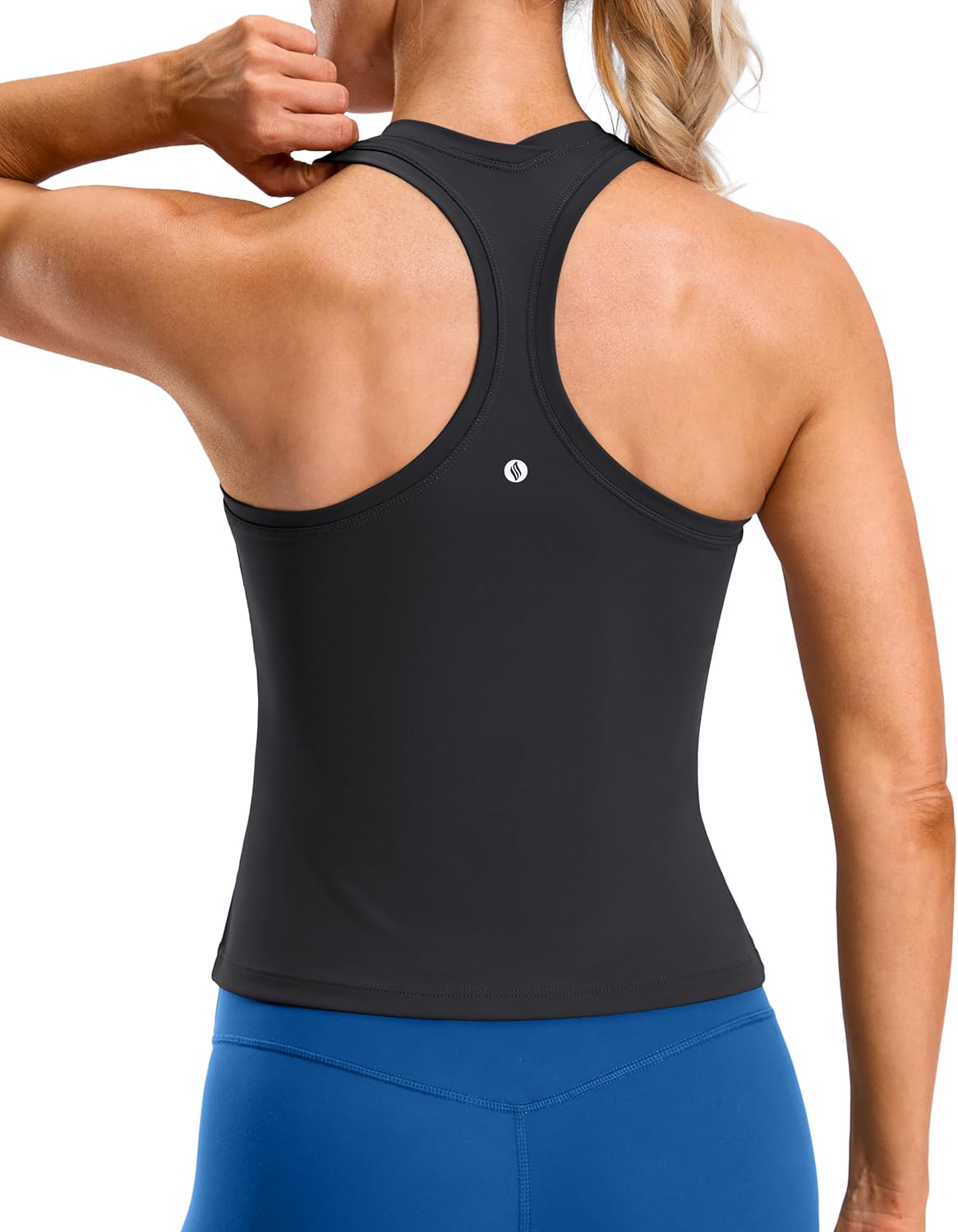 SANTINY Workout Tank Tops for Women - Racerback Athletic Yoga & Gym Sleeveless Shirts