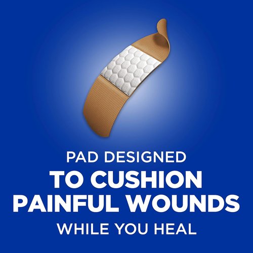 Band-Aid Brand Flexible Fabric Bandages - Comfortable Cushioned Wound Care for Cuts & Scrapes | 1x3 In, 100 Count