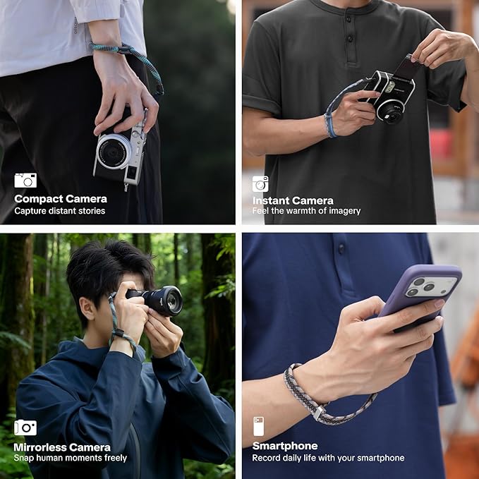PGYTECH Camera Wrist Strap Slim Outdoor Style, Adjustable Quick Release