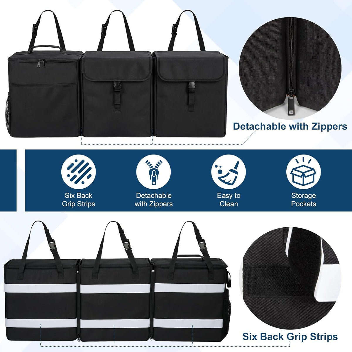 GDNasist Car Trunk Organizer, Backseat Hanging Organizer for SUV/MPV/Truck