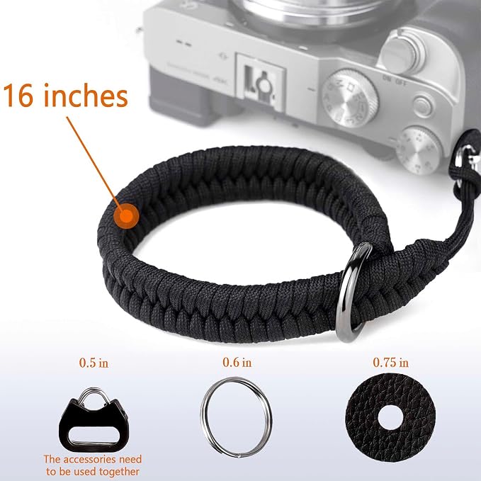 AQAREA Camera Wrist Strap for DSLR Mirrorless Camera, Quick Release Camera Hand