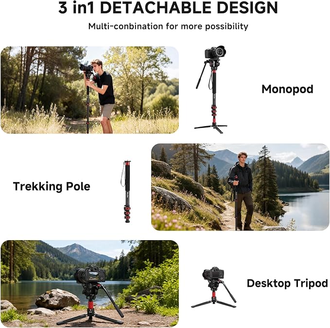 Avella CD324 Carbon Fiber Video Monopod Kit,