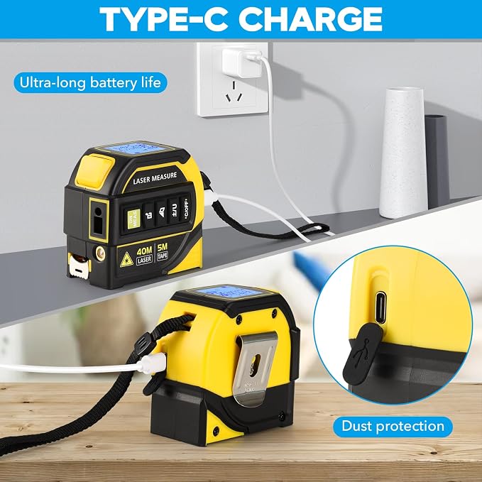 4-in-1 Laser Tape Measure