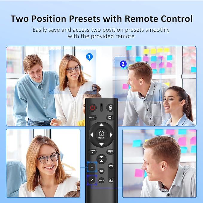 NexiGo Zoom Certified, N990 4K PTZ Webcam, Video Conference Camera System