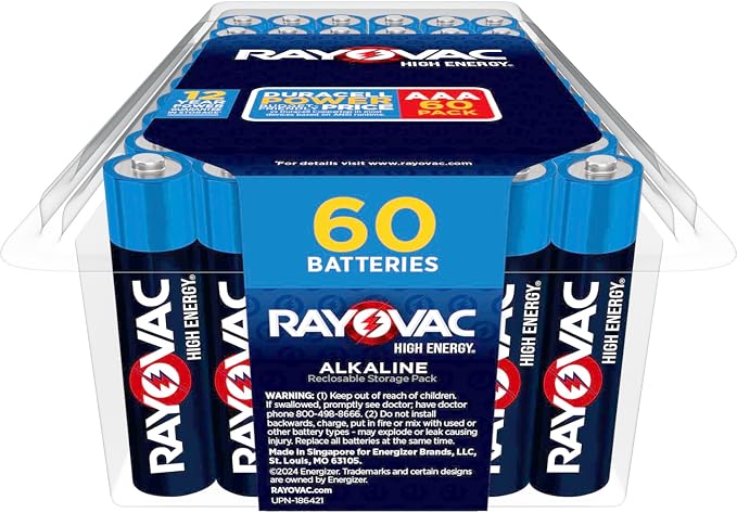 Rayovac High Energy AAA Batteries, Alkaline Triple A Batteries