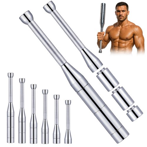 MorningRo 22 lb Adjustable Macebell Indian Club for Strength Training Bell 8-in-1 Club Steel for Training Full Body, Muscles, Shoulder, Grips, Forearm Workout in Home Gym Weighted(22 Lbs, 10 Kg)