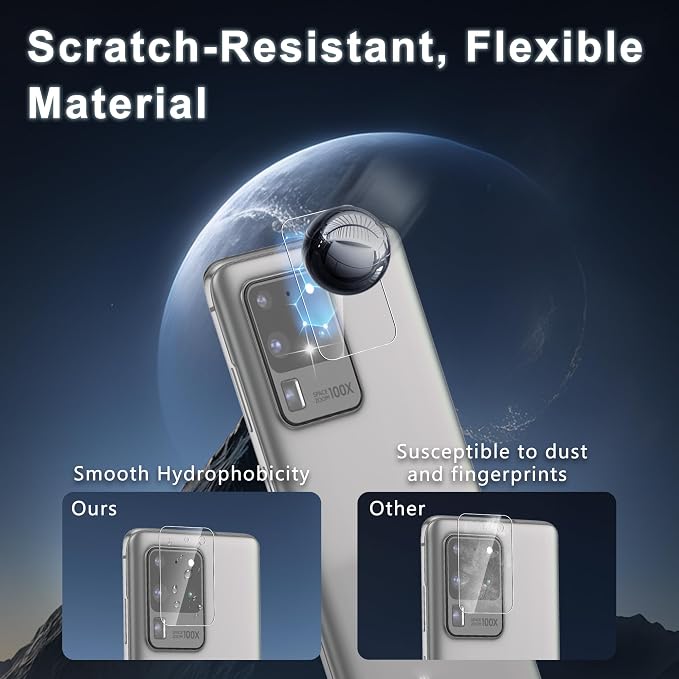 2+2 Pack for Samsung Galaxy S20 Ultra Screen Protector and Camera Protector