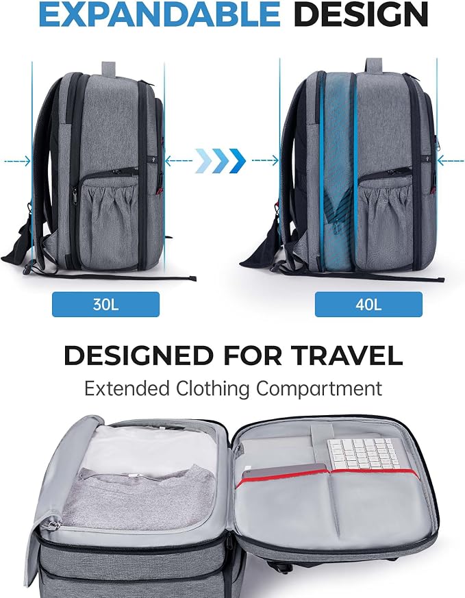 BAGSMART Camera Bag for DSLR, Waterproof Camera Backpacks for Photographers