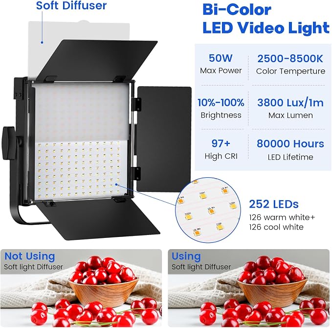 Photography Video Continuous Output Lighting Kit