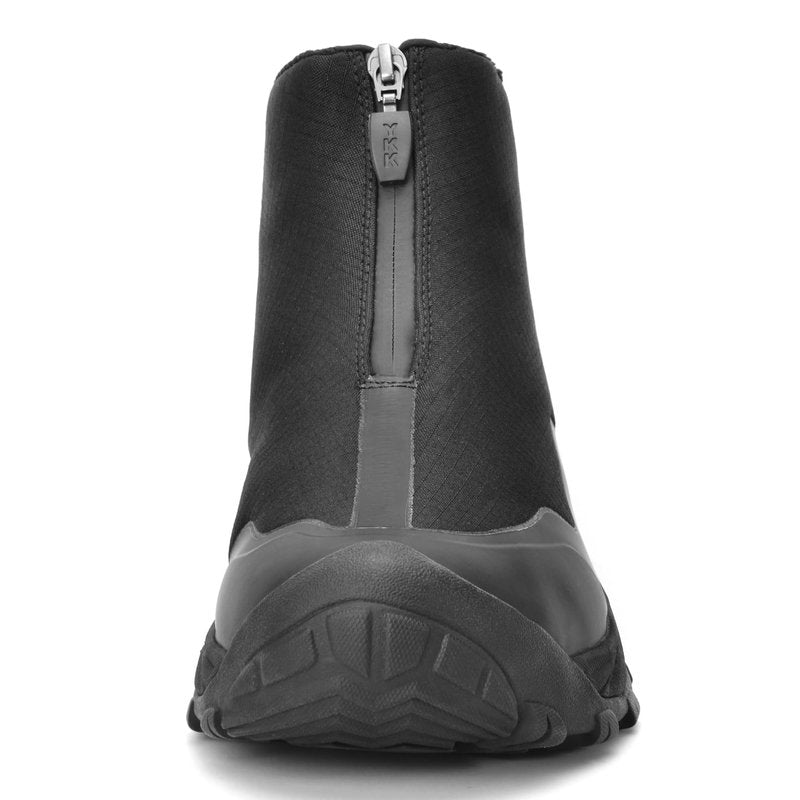 XPETI Mens Hiking Boots Waterproof Slip on Hikers for Men Outdoor Winter Camping Shoes Zipper Black Size 11