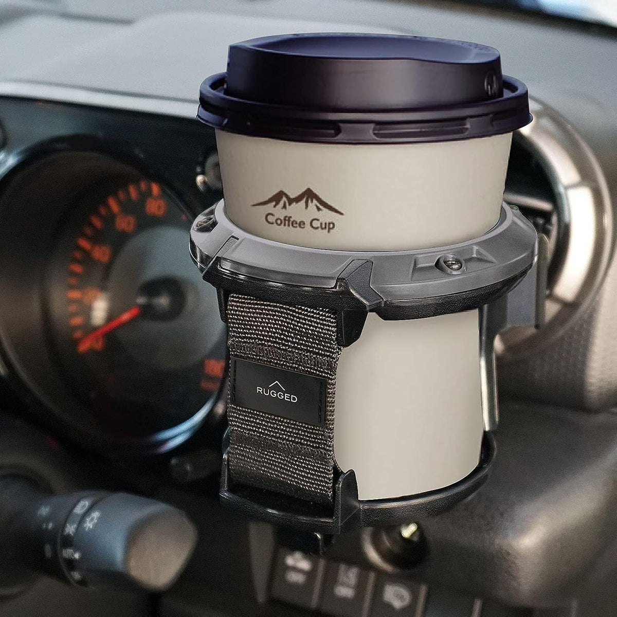 LITTLEMOLE Car Cup Holder with Hook, Adjustable Car Air Vent Cup Mount