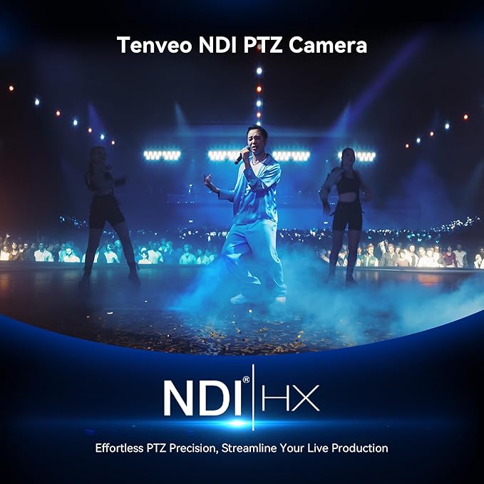 Tenveo NDI PTZ Camera AI Auto Tracking SDI/HDMI/USB3.0/LAN 30X Optical+8X