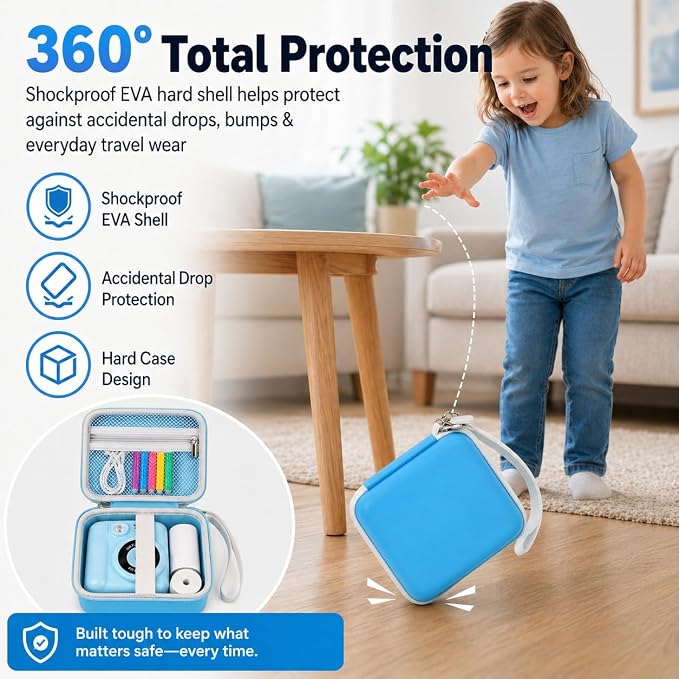 PAIYULE Kids Instant Print Camera Case Compatible