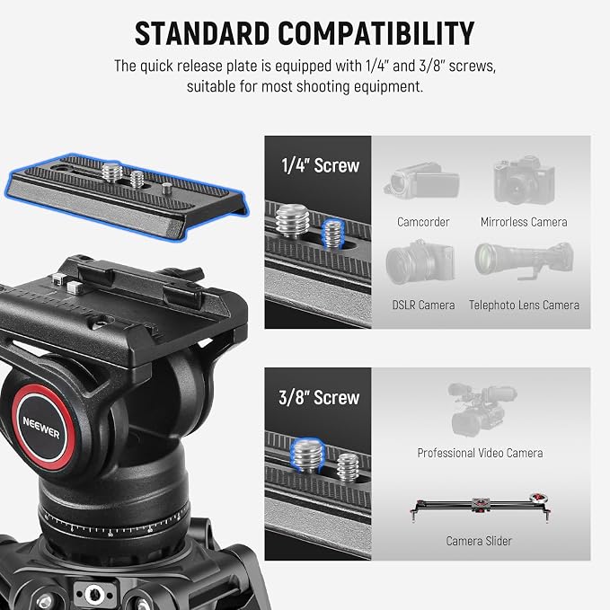 NEEWER 76" Video Camera Tripod