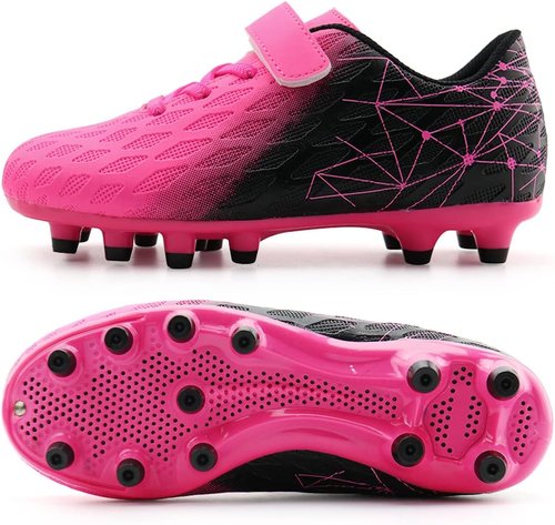 Brooman Kids Soccer Cleats - Firm Ground Athletic Shoes for Boys & Girls | Outdoor Football Footwear