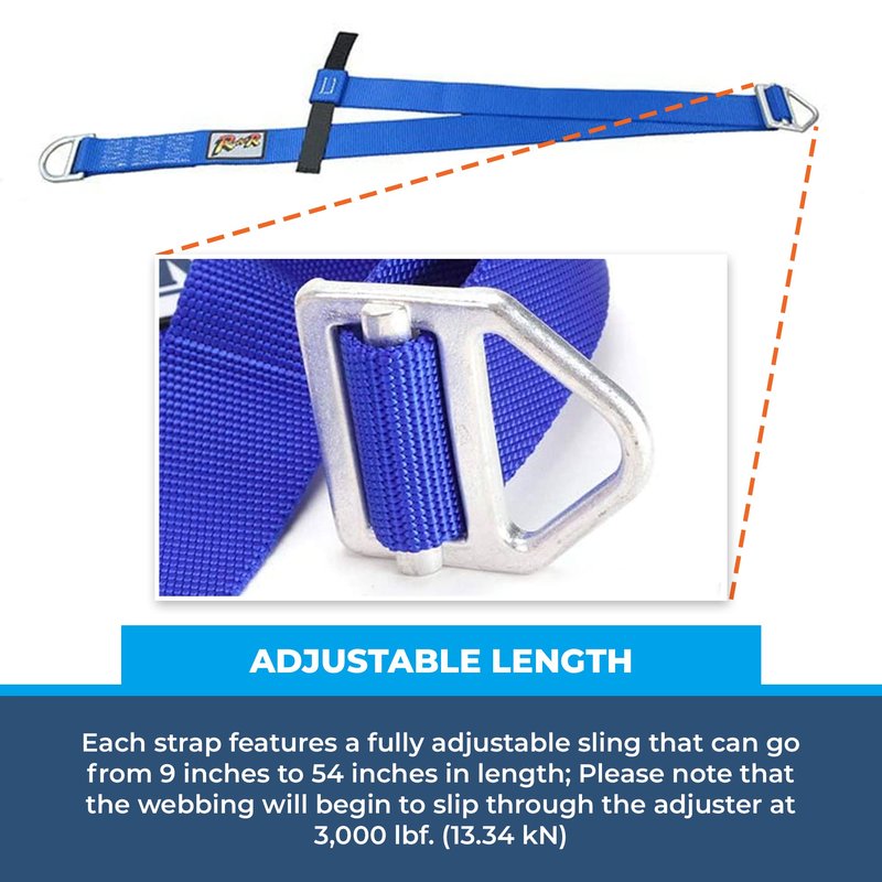 Rock-N-Rescue Pick Off Strap - Mountaineering and Rock Climbing Accessories, Firefighting and Rescue Gear, Adjustable Sling, Customizable Length