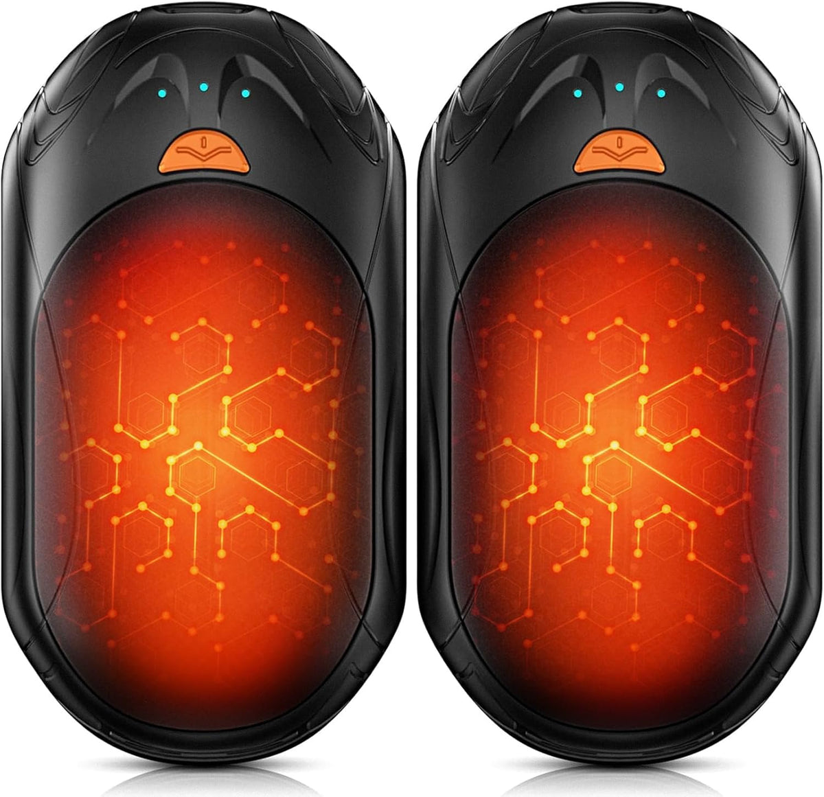 Skiennix Rechargeable Hand Warmers - 6000mAh Portable Electric Heater | 20 Hours of Heat, 2-Pack