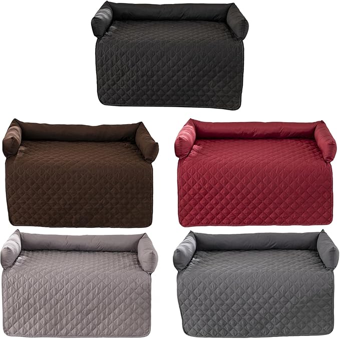 Dog Bed Cover & Couch Protector - Anti-Slip & Waterproof Pet Pad, Cozy Nest for Dogs, Ideal for Sofa, Bed & Car Seat Cushion - Furniture Protector Red S