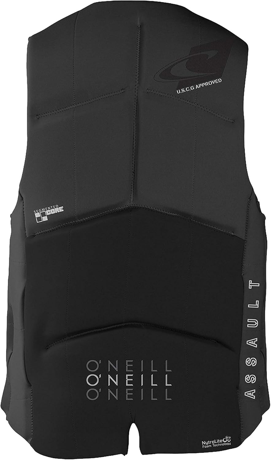 O'Neill Men's Assault USCG Life Vest - Durable, Comfortable Fit for Water Sports | Safety Orange