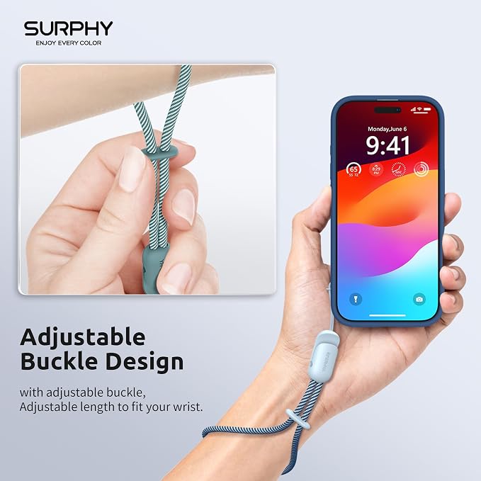 SURPHY 2 Pack Phone Lanyard for Cellphone Case, Phone Wrist Strap for Case