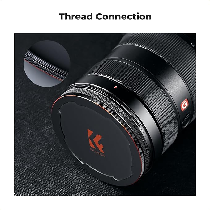 K&F CONCEPT 55mm Thread & Magnetic 2-in-1 Lens Filter Cap Only Compatible