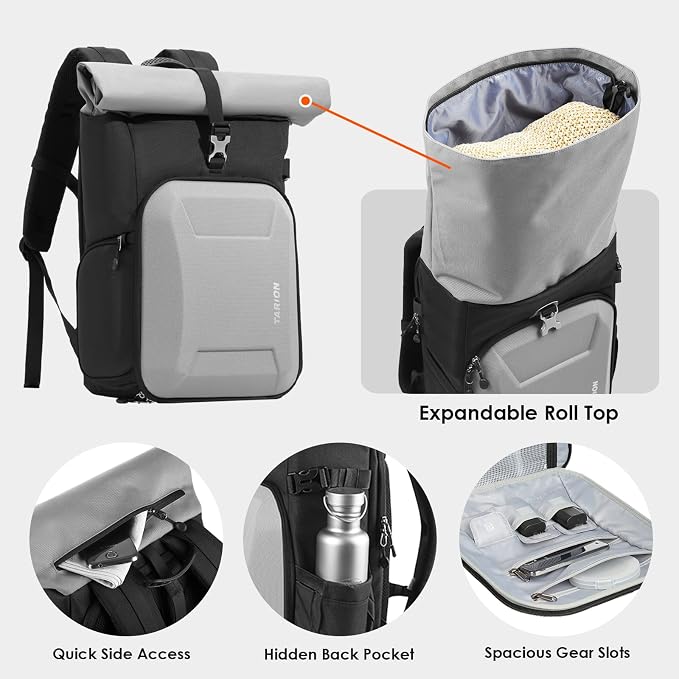 TARION Rolltop Camera Backpack