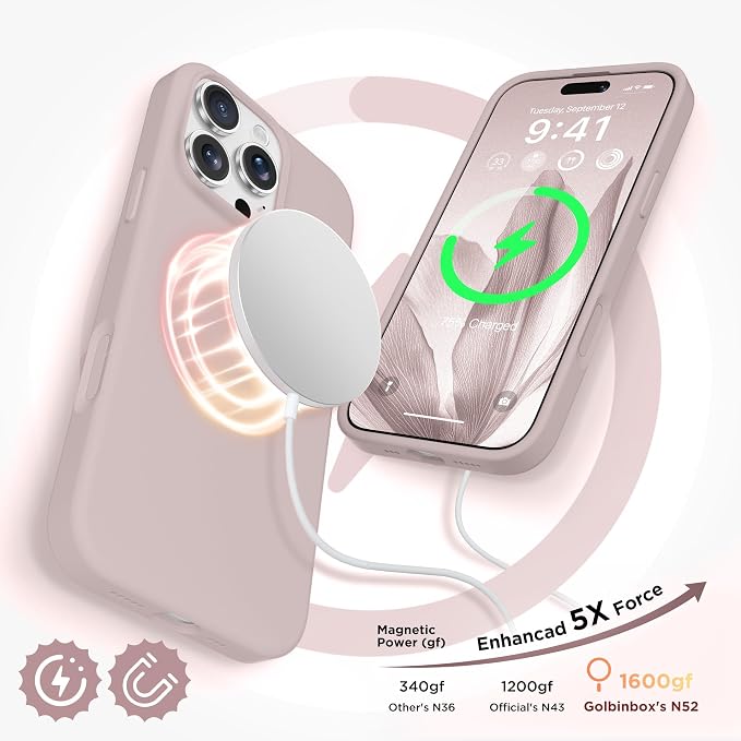 GolbinBox Magnetic for iPhone 16 Pro Case, Compatible