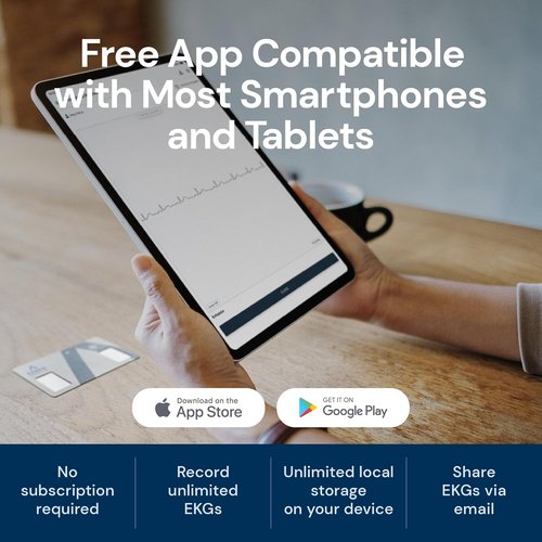 KardiaMobile EKG Monitor - FDA-Cleared, Credit-Card Sized Heart Monitor | Bluetooth Enabled, Portable
