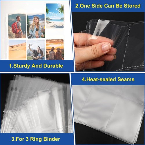 1080 Pockets Card Sleeves by [Brand Name] - 9 Pocket Trading Card Binder Sheets for Baseball, Football & More