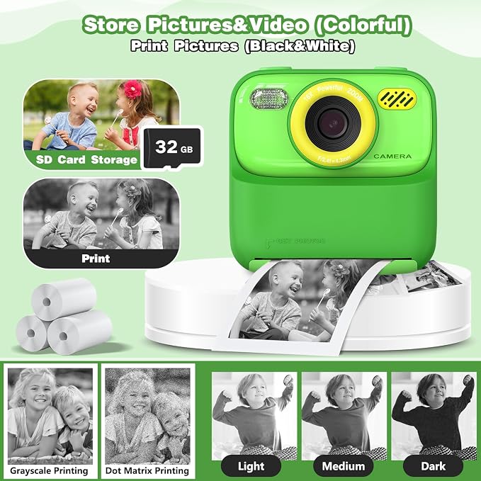 masterbee Kids Camera Instant Print Photo, Birthday Gifts