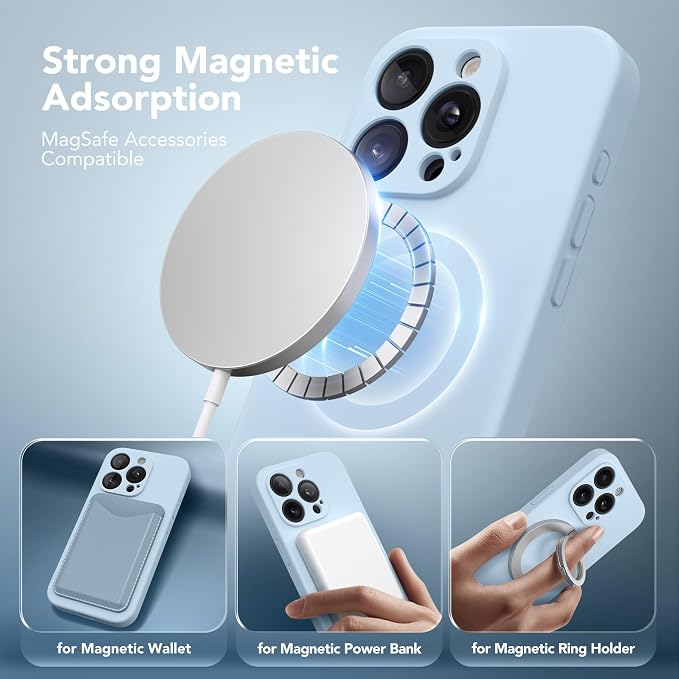 Magnetic for iPhone 15 Pro Case, Compatible