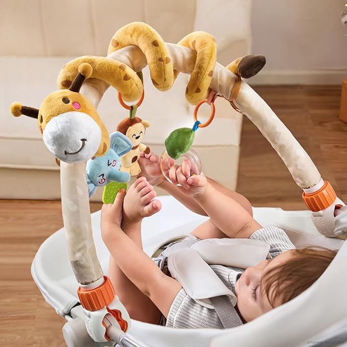 TUMAMA Baby Stroller Arch Toy,Portable Baby Mobile for Bassinet,Car Seat Crib Accessories Travel Activity Arch for Babies Infants 0-12 Months