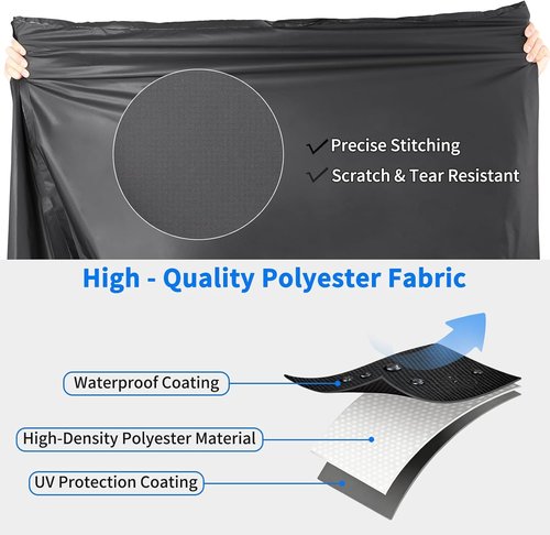 Bike Cover Waterproof - High-Density UV Protector for Mountain & Road Bikes | 82.7"x43.3" Tapered Design