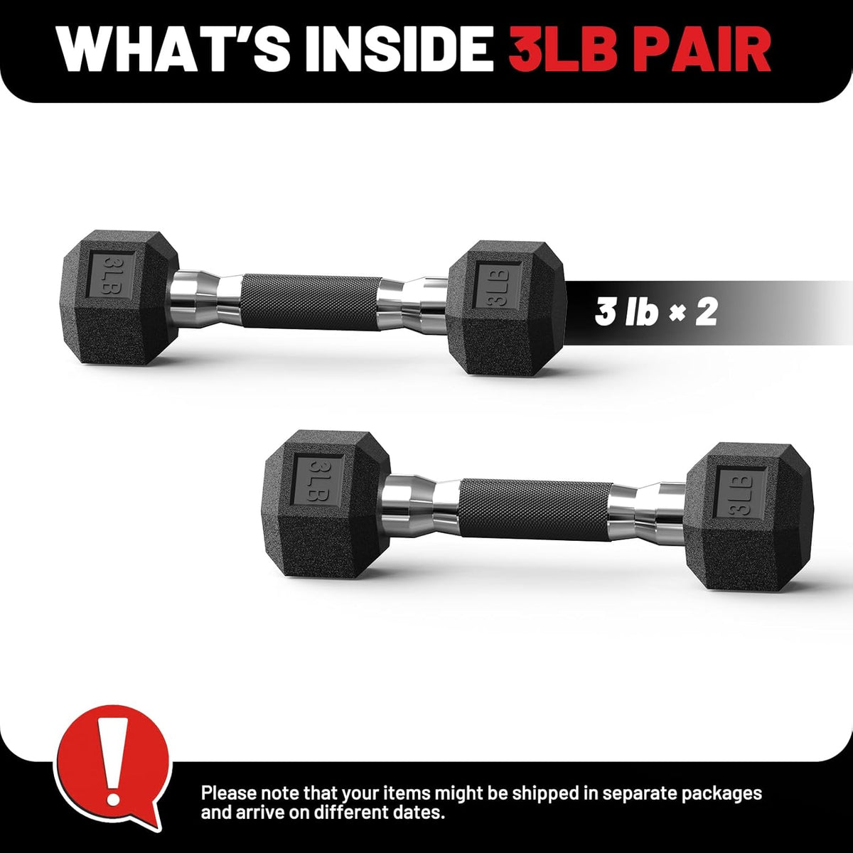 PAPABABE Hex Dumbbell Set - Odorless Rubber Coated Weights 2.5-125lb | Perfect for Home Gym & Strength Training