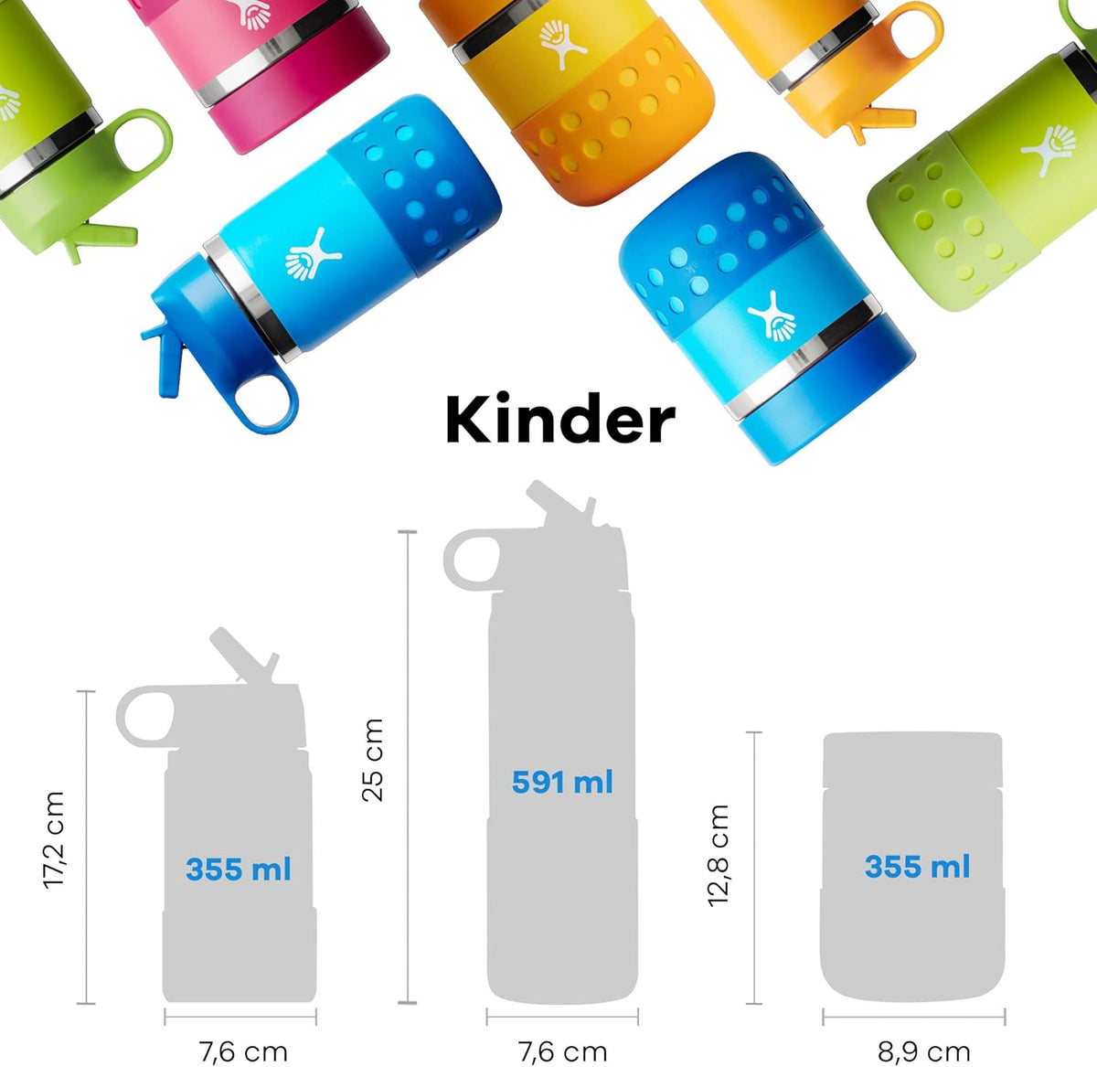 Skiennix Kids Wide Mouth Straw Lid - Durable & Fun Design | 13 Oz Capacity