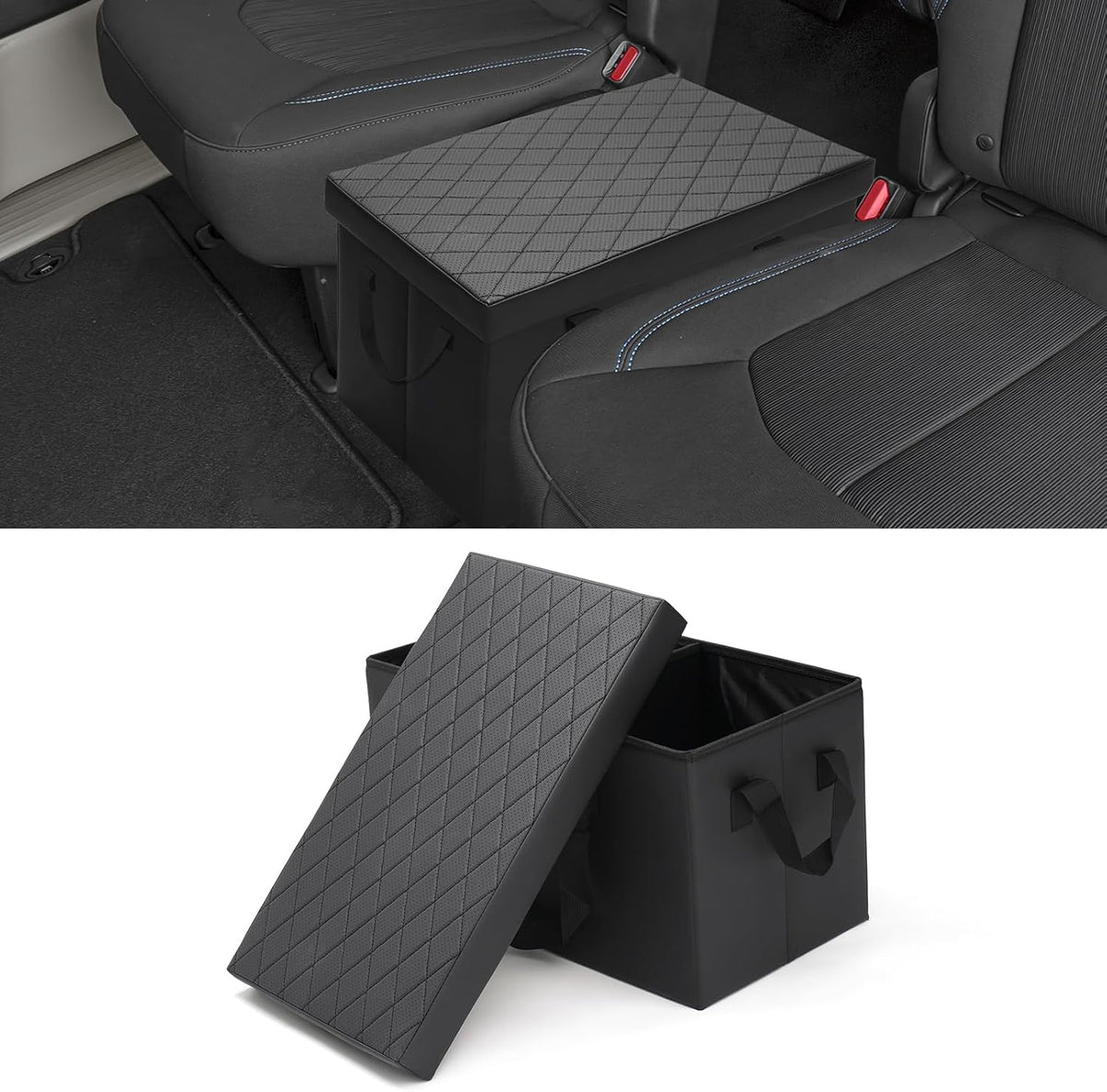 Shademax Car Seat Organizer for Chrysler Pacifica 2017-2025 2026 Accessories Backseat Organizer Car Console Organizer for Kids Toys, Baby Supplies, Dog Toys, Snack Organizer, Travel Storage Box