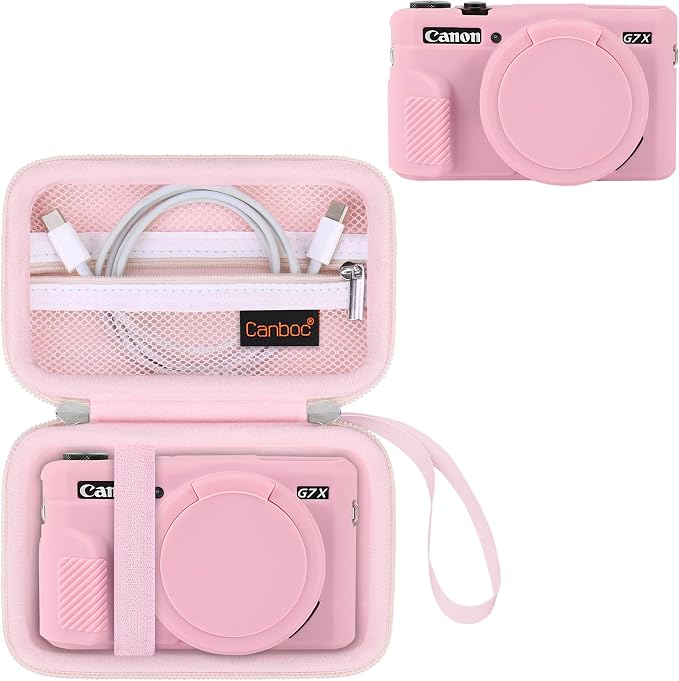 Canboc Camera Case for Canon PowerShot G7 X Mark II Digital Camera, Hard