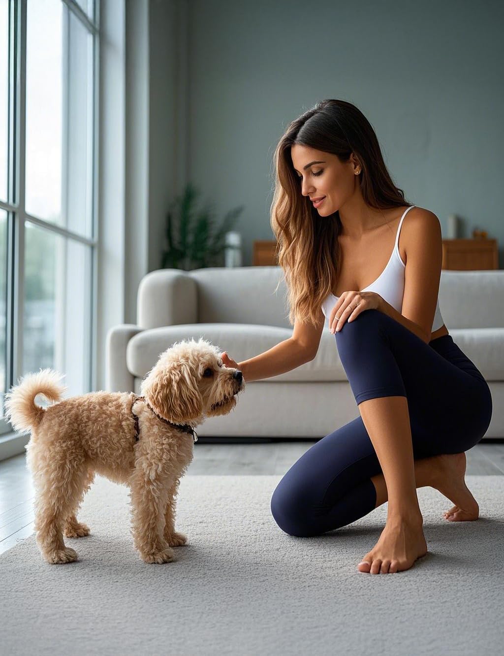 Skiennix High Waisted Leggings - Buttery Soft Full-Length Workout Pants with Pockets for Women