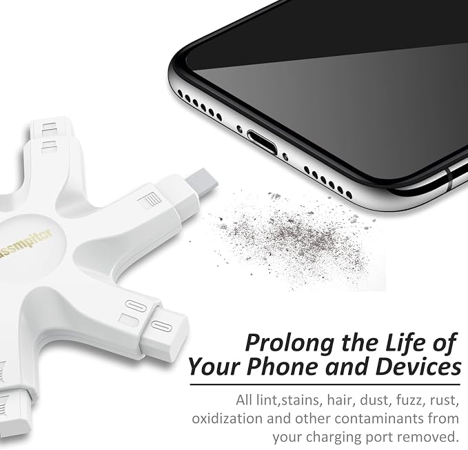 Tassmpitor for iPhone Cleaning Kit Port Cleaner, Repair and Restore Tool for