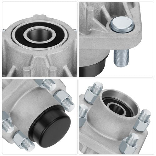 JAVIK 2 Pcs Front Wheel Hub Assembly with Bearings Compatible with Club Car DS & Precedent & Electric Golf Carts 2003-up OEM# 102357701 1023577-01 102353201