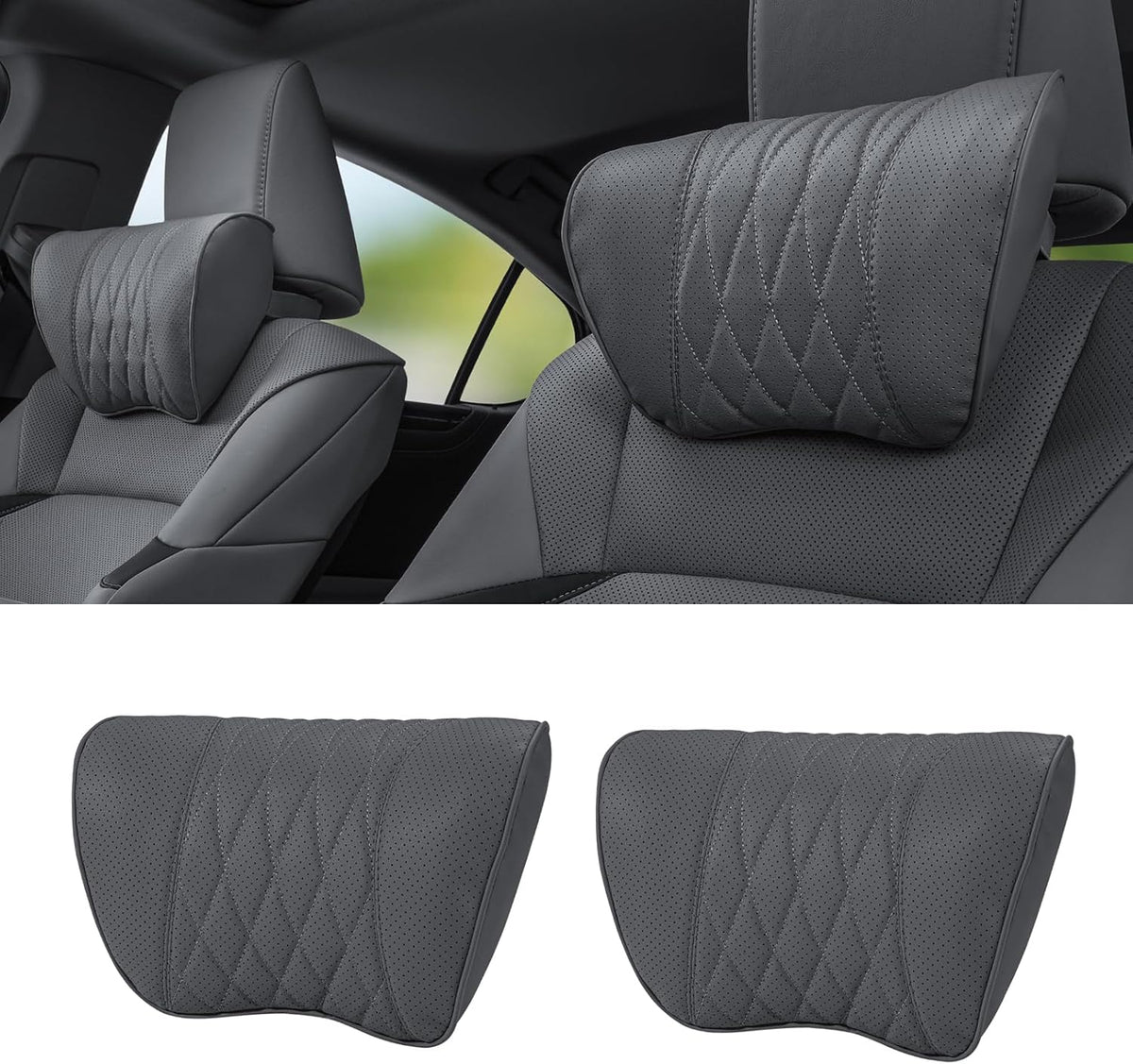 Dragon Art Suitable for Lexus headrests, Lumbar Support, RX Memory Cotton Seats, Neck Support, NX headrests, ES headrests, GS car Interior Accessories