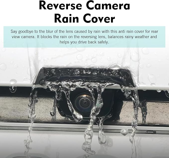 Car Rear View Camera Cover, Anti-rain Backup Camera Cover, 360 Degree Cars Rain