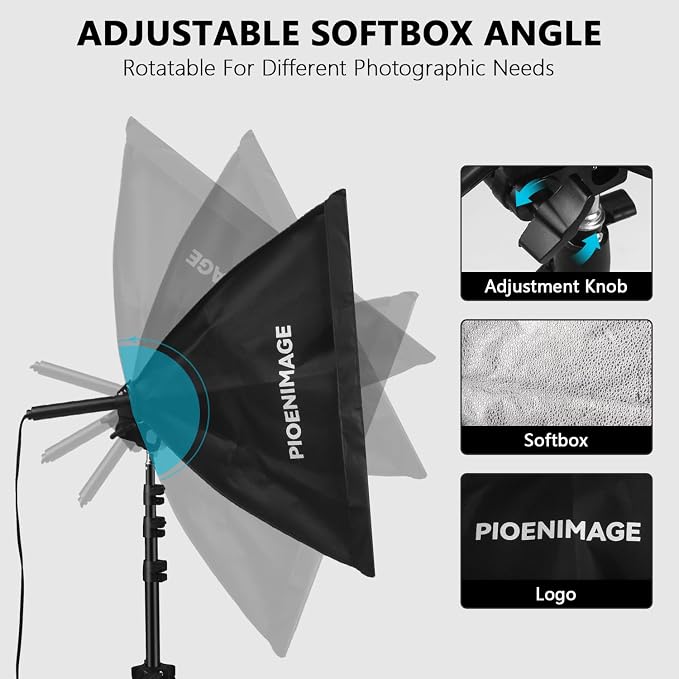 Softbox Lighting Kit, Soft box Photography Lighting Set