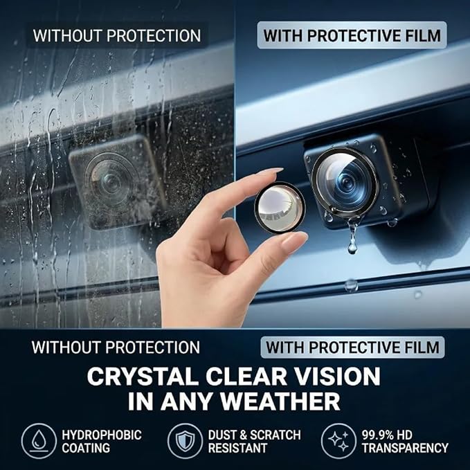 Car Camera Lens Protector, Anti-Rain Car Reversing Cameras Protection, Simple