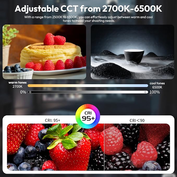 Ulanzi UA20 20W Bi-Color Inflatable Tube Light, Portable Handheld Magnetic