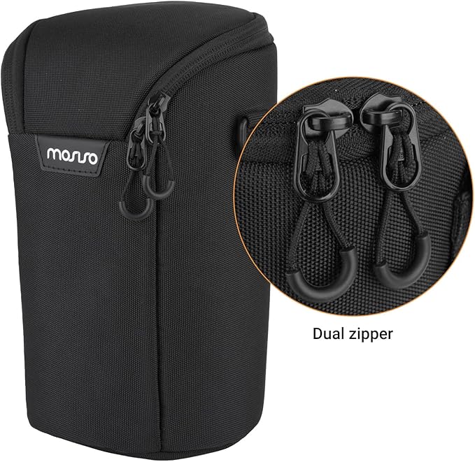 MOSISO Camera Lens Pouch Case, Top Access Crossbody Shoulder Bag