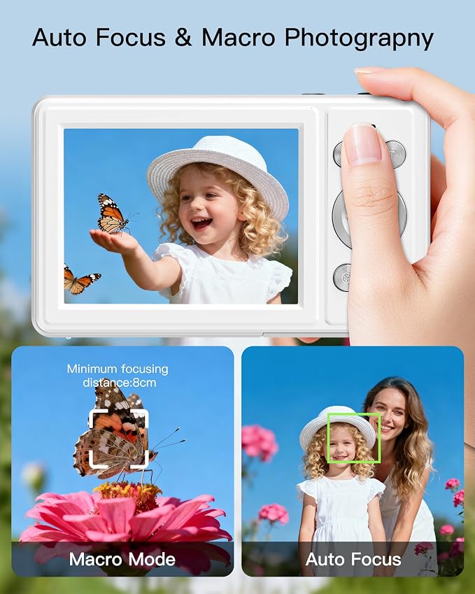 Digital Camera, FHD 1080P Point and Shoot Camera