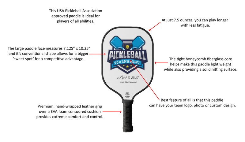 TigerTail Sports Cat Paws Colorful Design Pickleball Paddle, USA Pickleball Approved, Black Trim